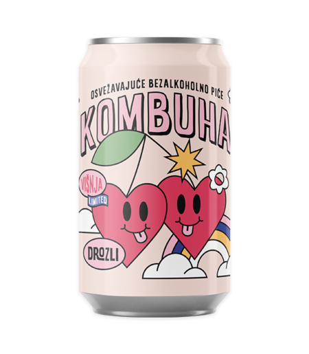 DROZLI KOMBUHA VIŠNJA 330ML (24 kom)